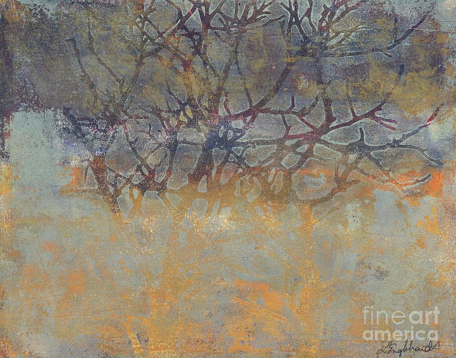 Misty Trees Painting by Laurel Englehardt
