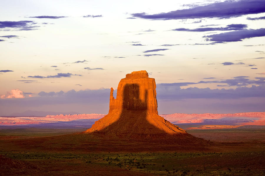 Monument Valley Photograph - Mittens Sunset Four by Paul Basile