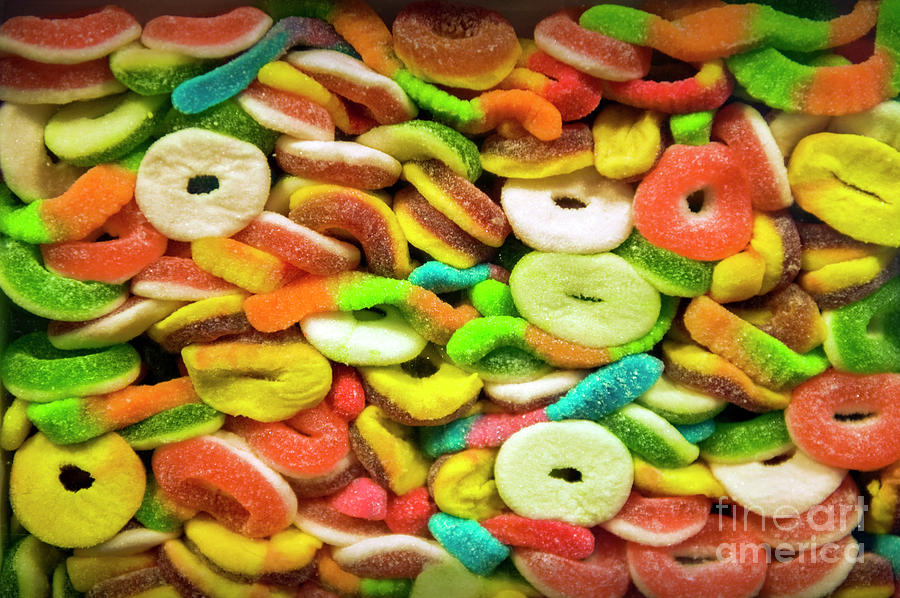 Mixed Colorful Fruit Candy Photograph by David Zanzinger