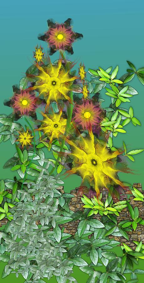 Flower Digital Art - Mixed Flowers by David Lane