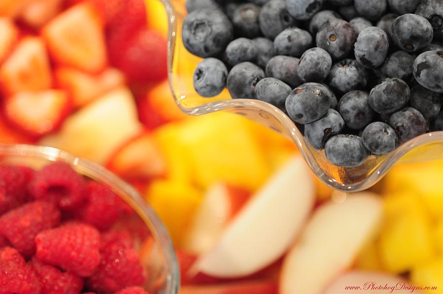Blueberry Photograph - Mixed Fruit 6904 by PhotohogDesigns