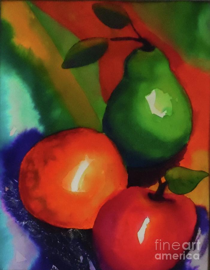 Mixed Fruit Mixed Media by Camille Brighten Fine Art America