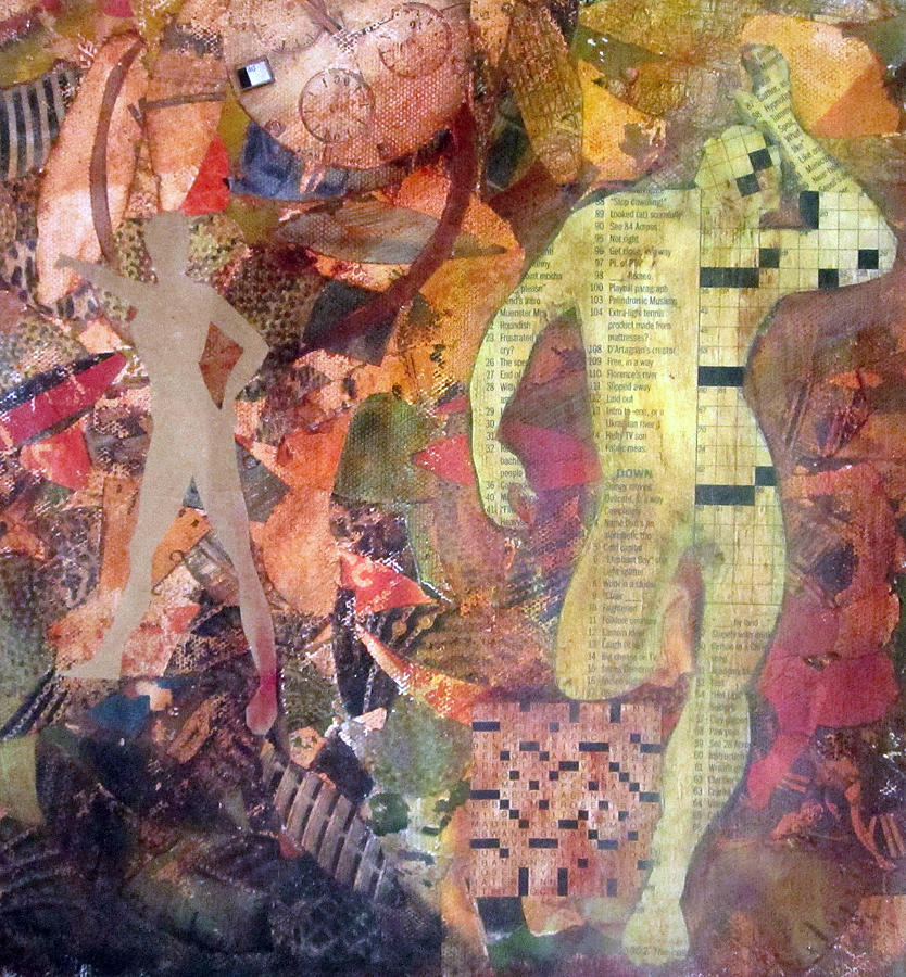 Abstract Human Mixed Media - Mixed Media by Patricia Cleasby