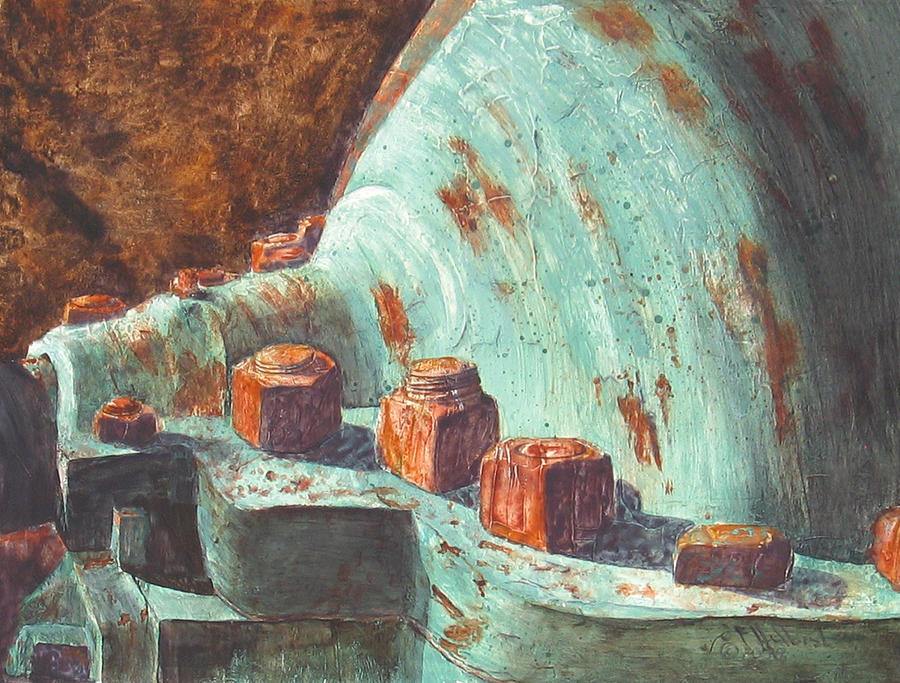 Truck Painting - Mixed Nuts by Judy Hilbish