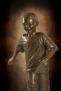 African American Statues Sculpture - Mixed Race Boy by Tom White African American Statues Sculpture - Mixed Race Boy by Tom White