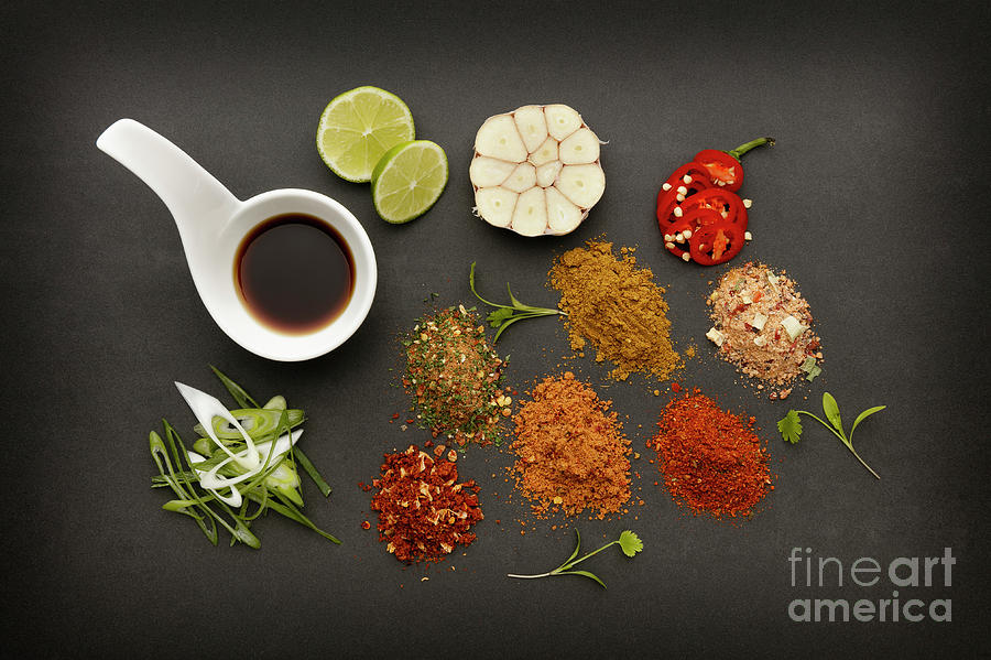 Lime Photograph - Mixed Spices by Phill Thornton