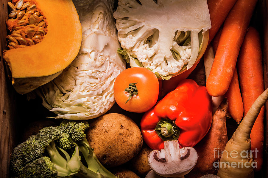 Mixed vegetable produce pack Photograph by Jorgo Photography
