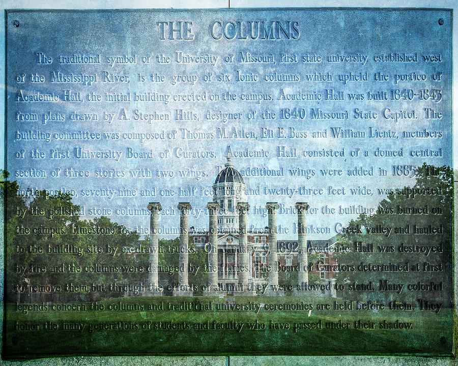 The Columns at Mizzou Photograph by Daniel Berry - Fine Art America