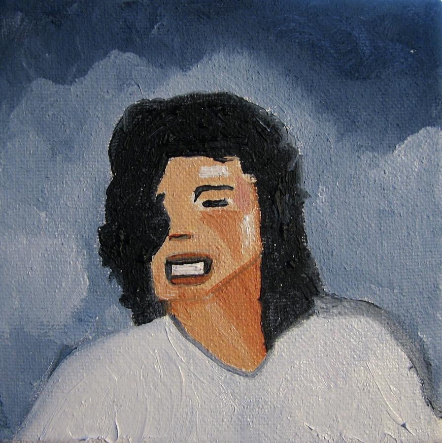 MJ one of five number two Painting by Patricia Arroyo