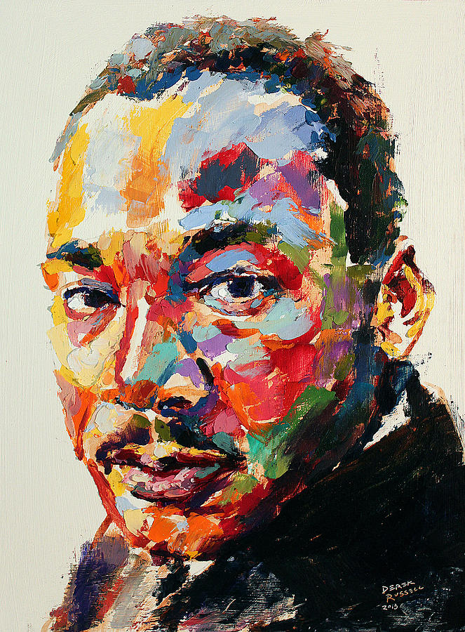 MLK Painting by Derek Russell