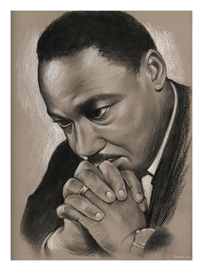 Martin Luther King Jr Drawing - MLK by Greg Joens