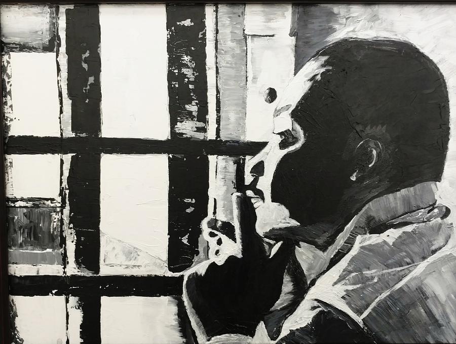 Mlk In Birmingham Alabama Jail Painting By Theodore Brooks