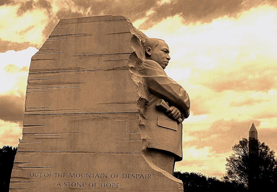 MLK JR Monument and Washington Monument Photograph by Danielle R T Haney