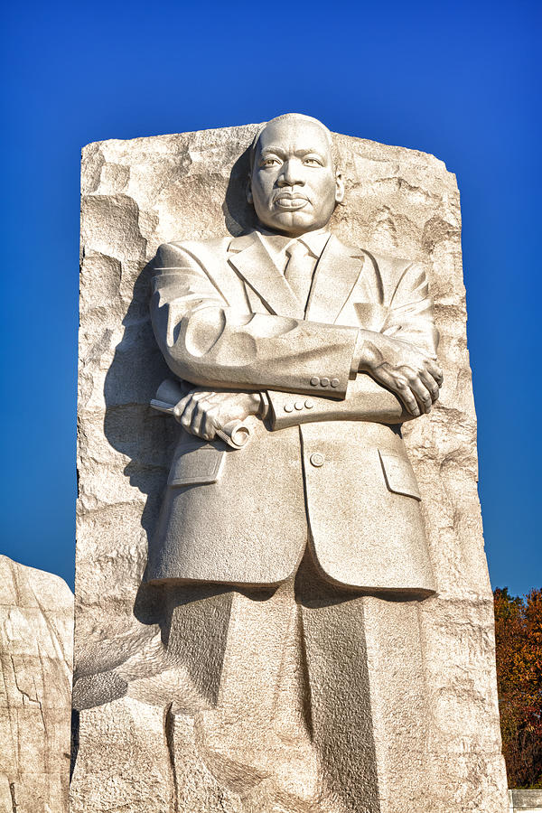 Architecture Photograph - MLK Memorial in Color by Val Black Russian Tourchin