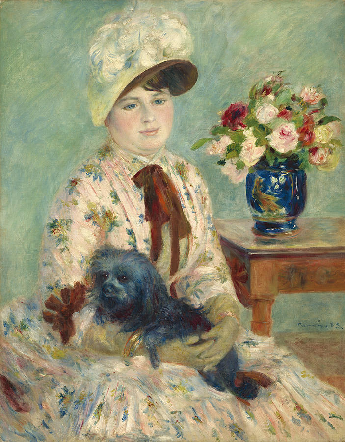 Pierre Auguste Renoir Painting - Mlle Charlotte Berthier by Auguste Renoir