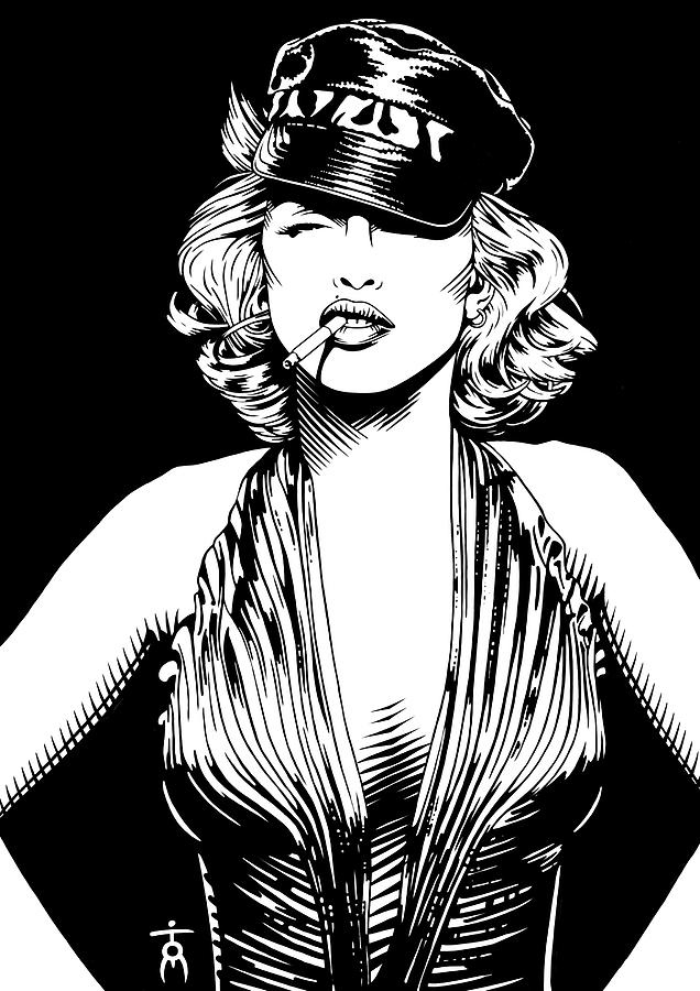 Madonna Digital Art - Mm05 by Tom Fritzson