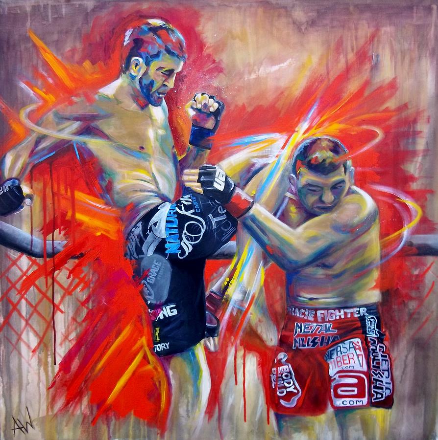 MMA Painting by Angie Wright