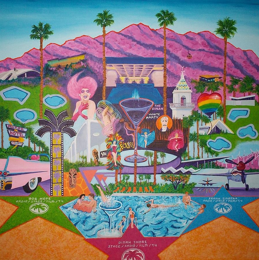mmmm... Palm Springs Painting by Randall Weidner