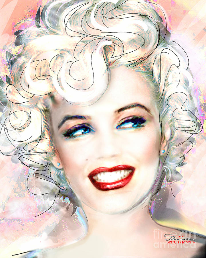 Marilyn Monroe Painting - MMother Of Pearl P by Theo Danella