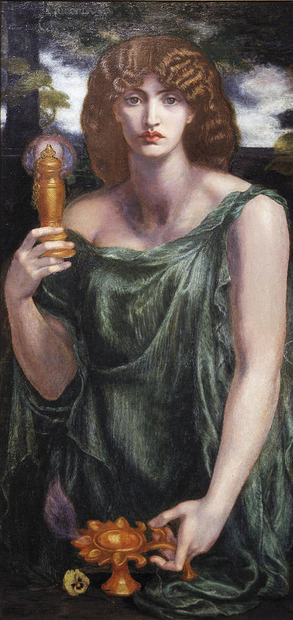 Vintage Painting - Mnemosyne by Dante Gabriel Rossetti