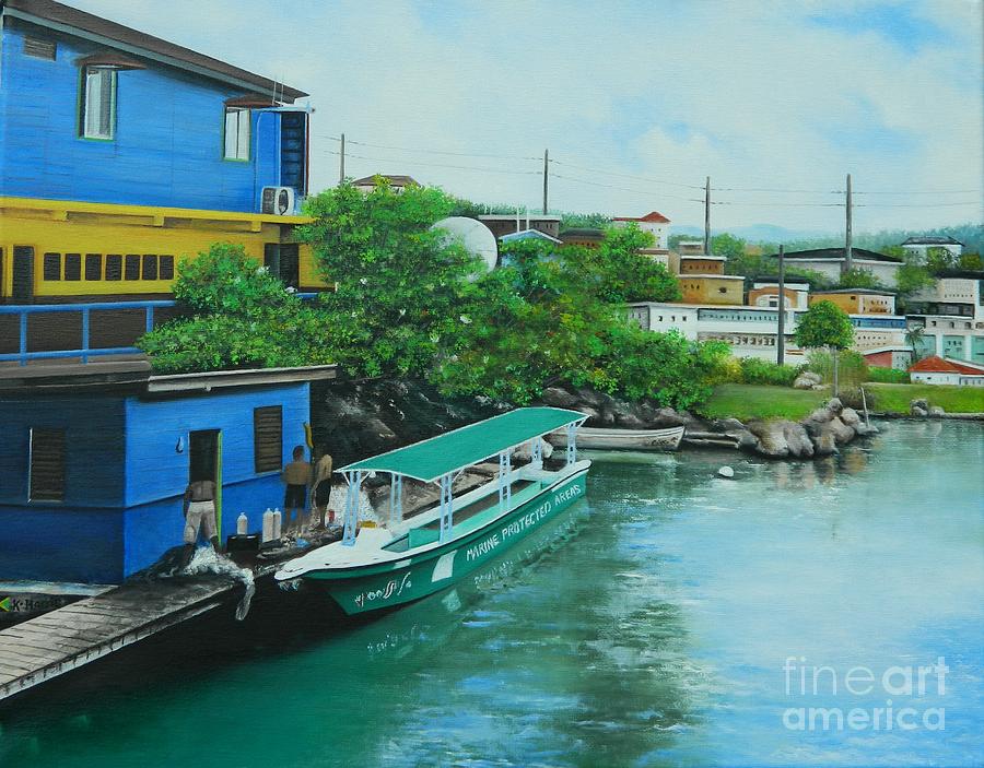 Mo-Bay Marine Park Painting by Kenneth Harris