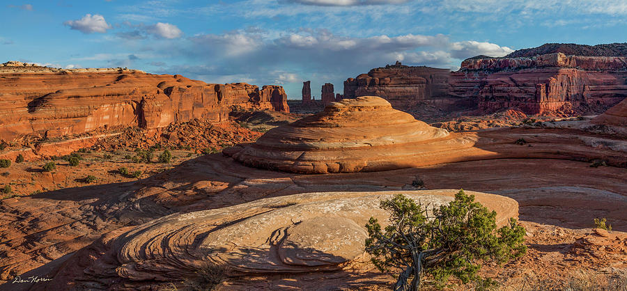 Moab Back Country Panorama Photograph by Dan Norris