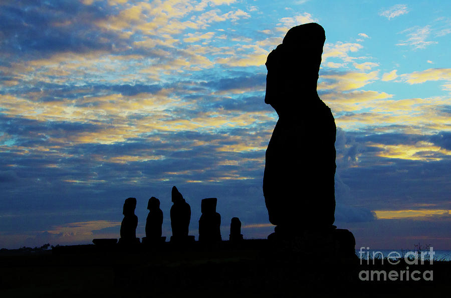 Moai Easter Island Rapa Nui 2 Photograph by Bob Christopher