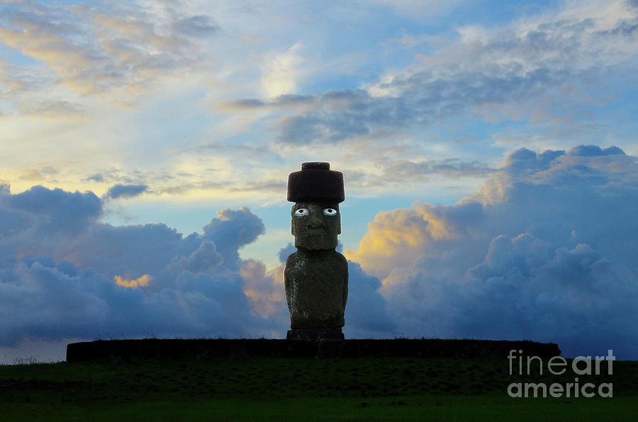 Moai Easter Island Rapa Nui Photograph by Bob Christopher