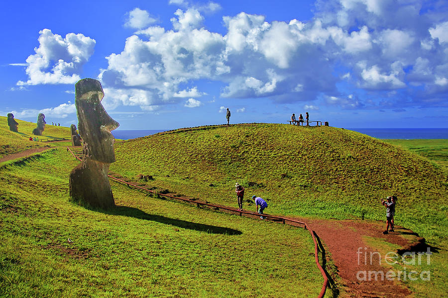 Moai Path Photograph by Rick Bragan