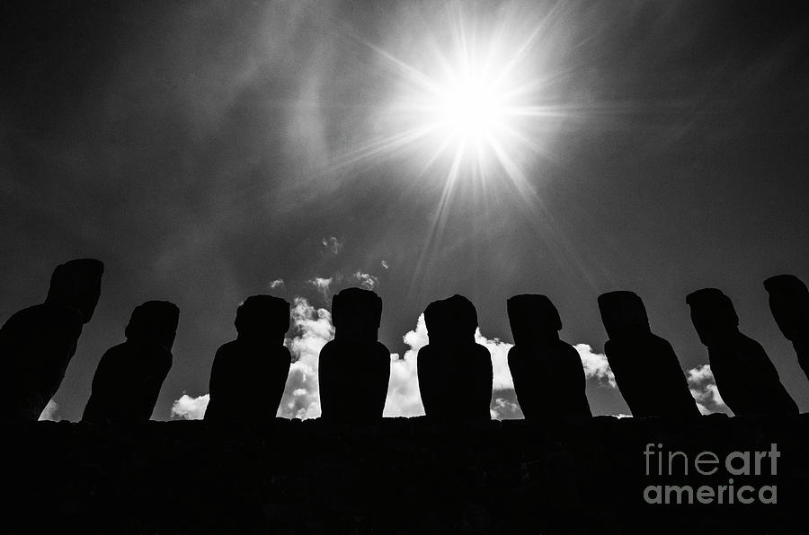 Moai Rapa Nui 2 Photograph by Bob Christopher