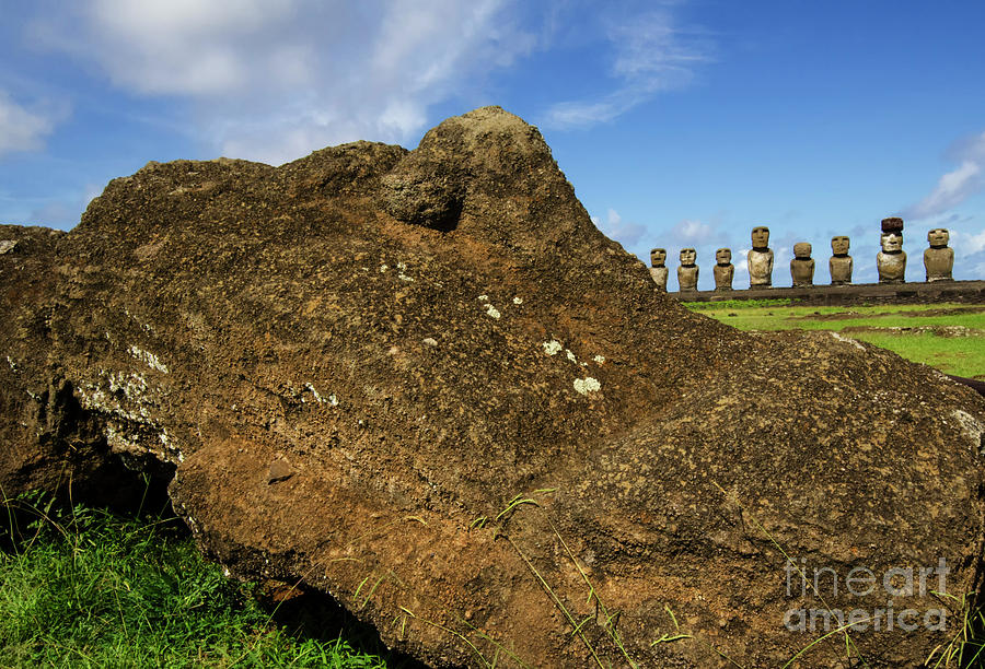 Moai Rapa Nui 4 Photograph by Bob Christopher