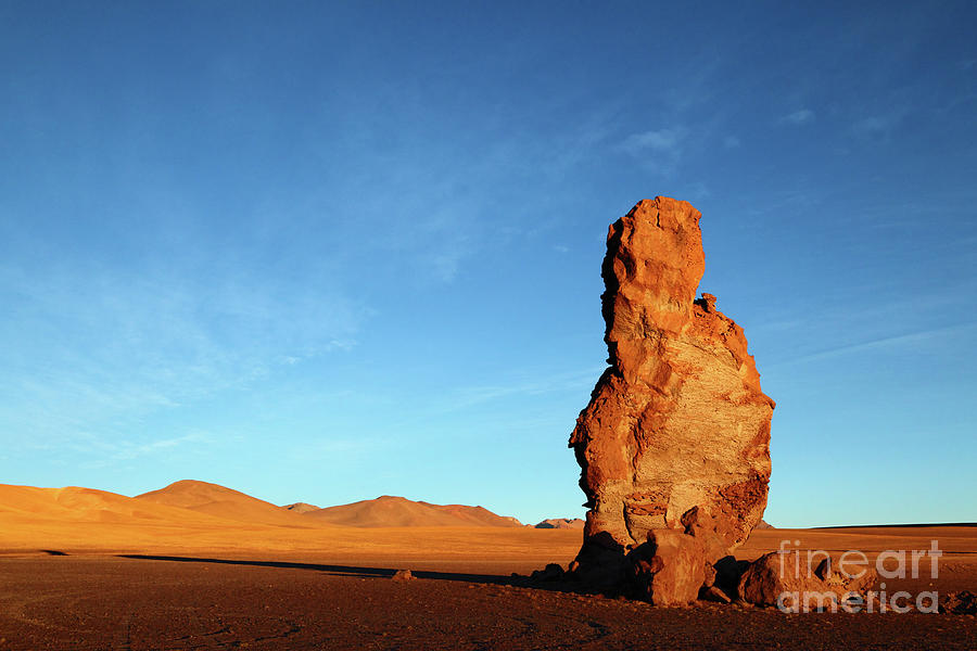 Moais de Tara Rock Formation at Sunrise Chile Photograph by James Brunker