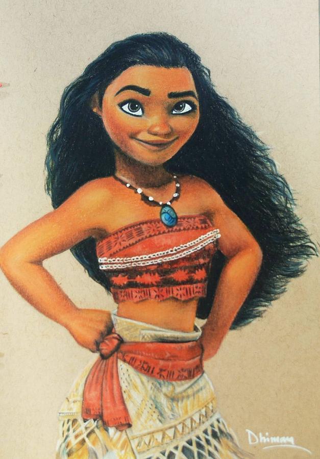 Moana Drawing by Dhiman Roy