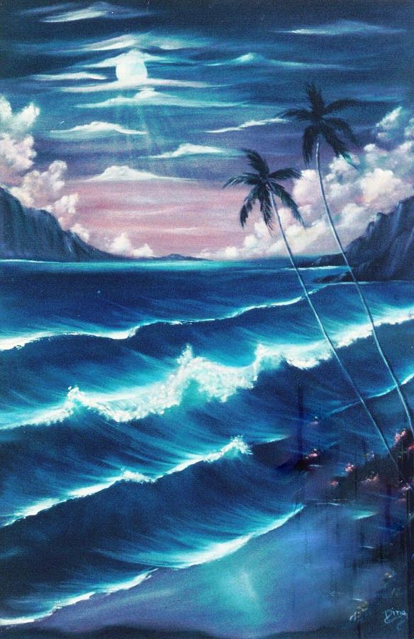 Seascape Painting - Moana Lani  by Dina Holland