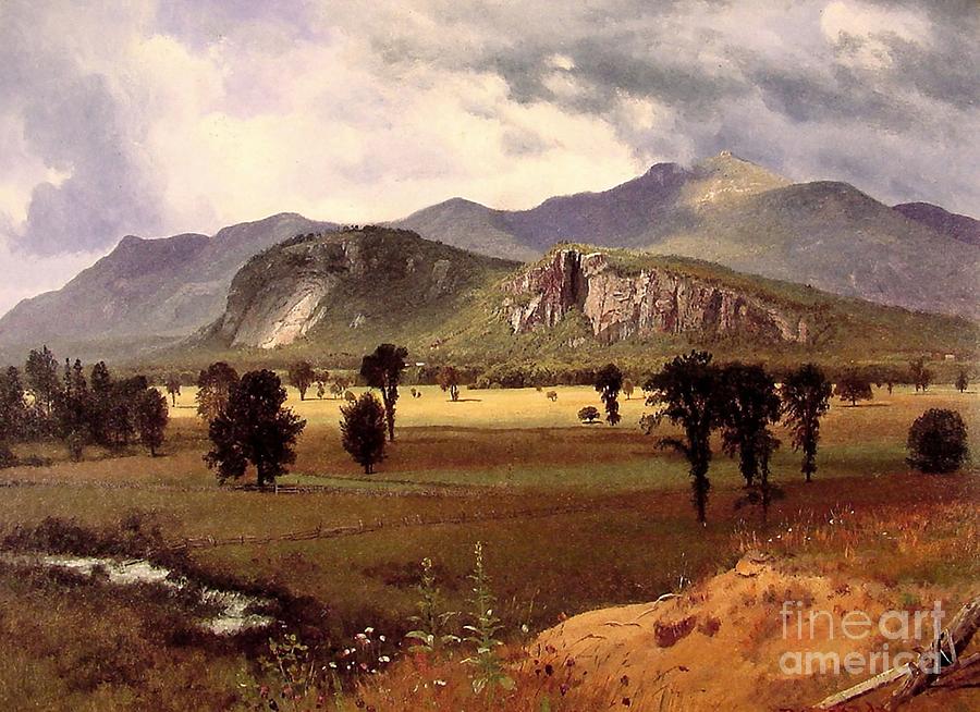 Moat Mountain Intervale New Hampshire 1862 Painting by Albert Bierstadt