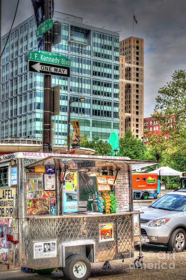Mobile Food Cart Downtown Photograph by David Zanzinger