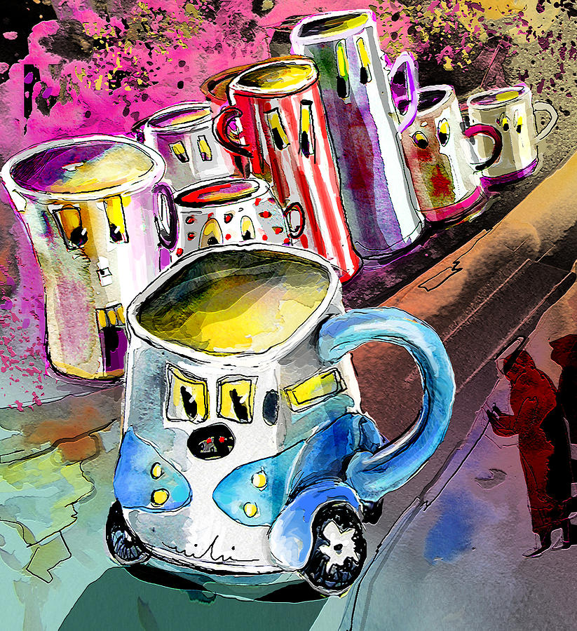 Mobile Mug Painting by Miki De Goodaboom