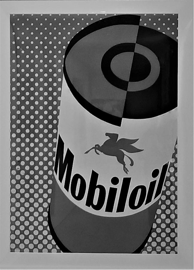 Mobiloil B W Photograph by Rob Hans