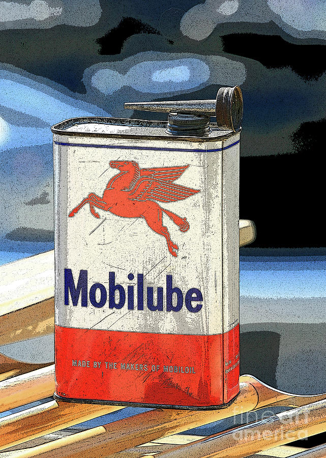 Mobilube Oil Can Photograph by Chris Dutton