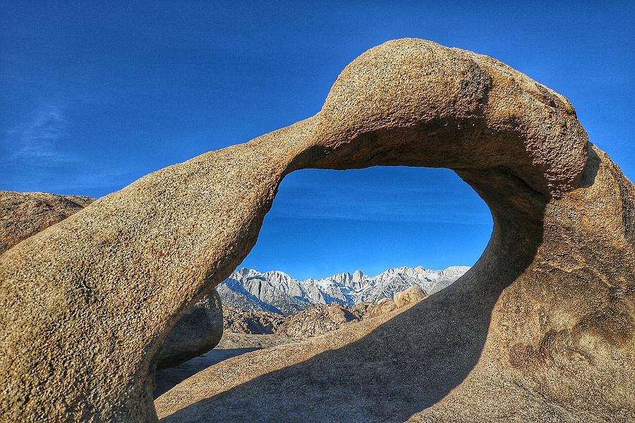 Mobius Arch and Mount Whitney Photograph by Ross Kestin