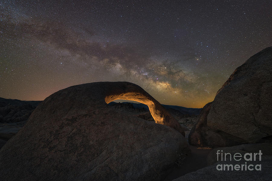 Mobius Arch Milky Way Rising  Photograph by Michael Ver Sprill