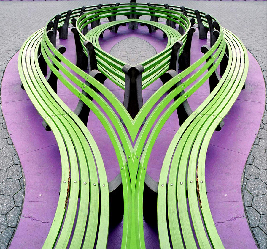 Mobius Bench Photograph by Jim DeLillo