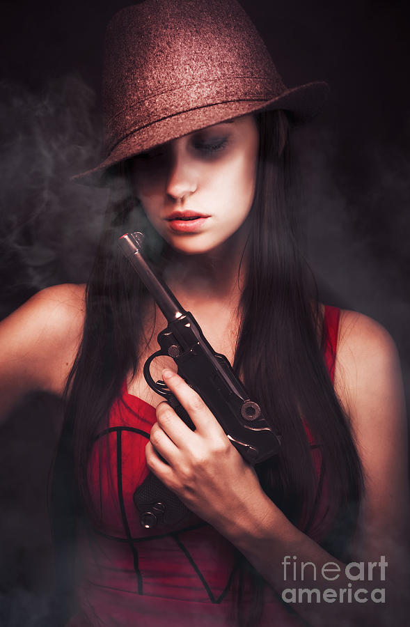 Mobster Toting A Gun Photograph by Jorgo Photography