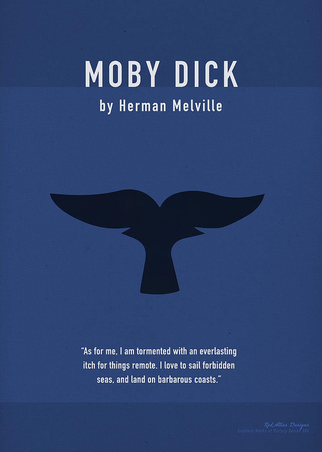Book Mixed Media - Moby Dick Greatest Books Ever Series 004 by Design Turnpike
