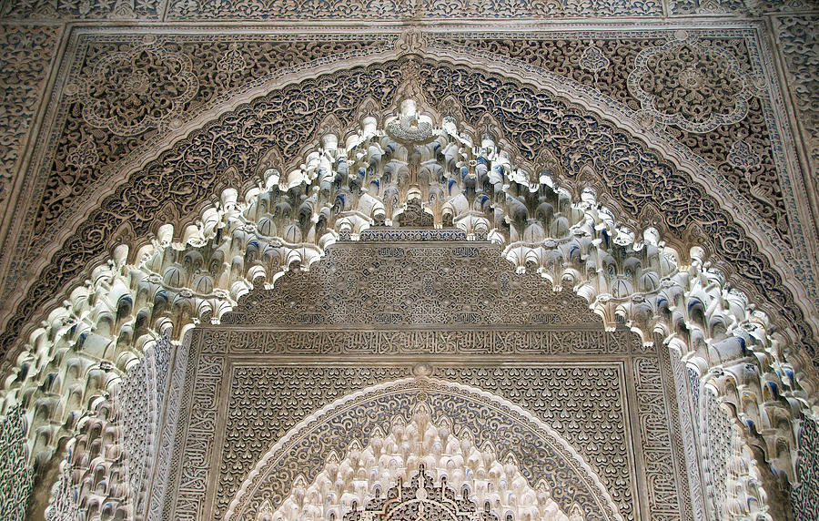 Mocarabe Arch, Alhambra Photograph by David Kleinsasser