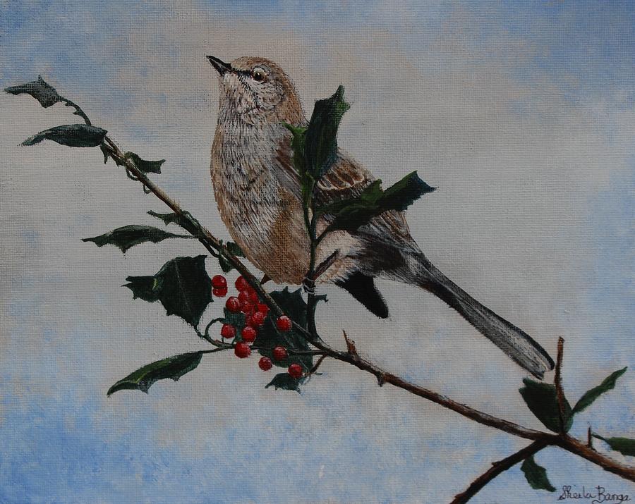 Mockingbird Painting by Sheila Banga