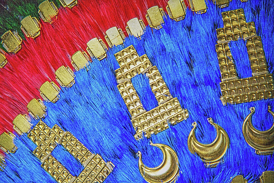 Moctezuma Headdress Close Up Photograph by Agustin Uzarraga