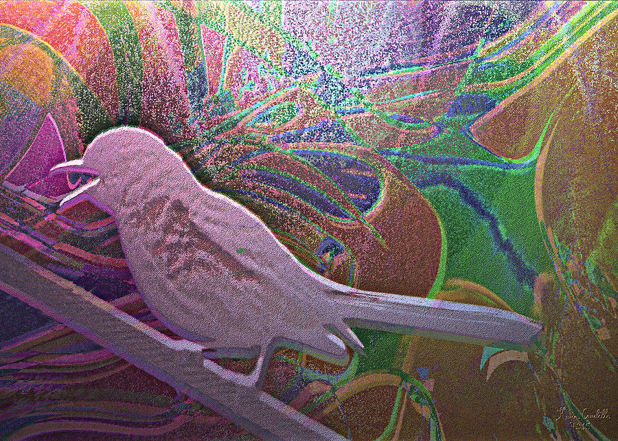 Mod Mocking Bird Digital Art by Kevin Caudill