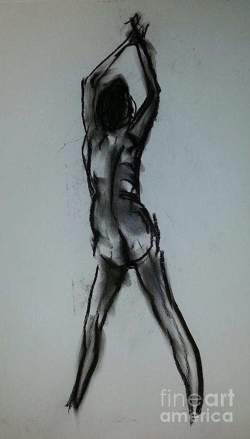 Naked Painting - Model 1 by Eli Gross