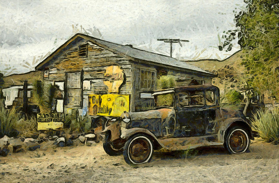 Model A Ford Hackberry General Store Digital Photograph by Floyd Snyder